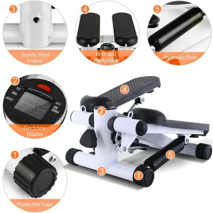 StepMaster Pro -  Mini Stepper Fitness avec Accessoires