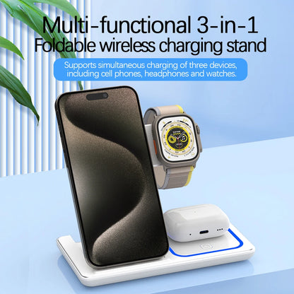 TriCharge Lumina 3-en-1 Station de Charge Sans Fil