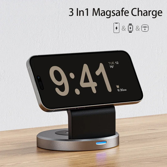 MagDock Pro 3-in-1 Station de Charge Magnétique