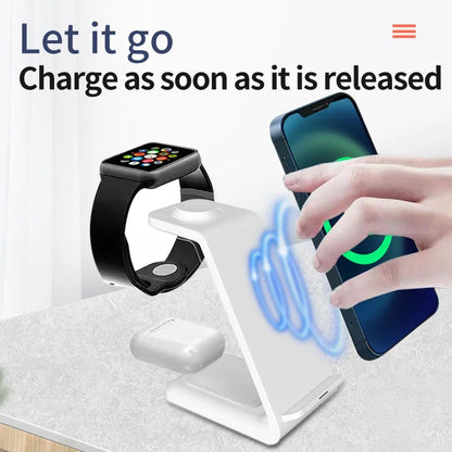 Chargeur Sans Fil 3-en-1 UltraRapide 100W pour Appareils Apple