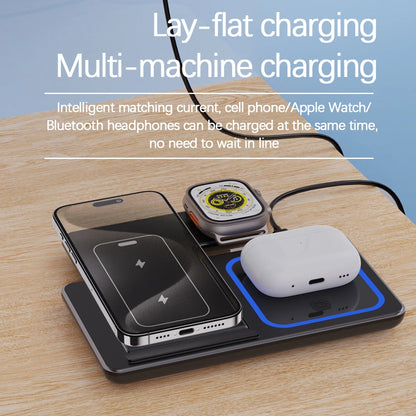 TriCharge Lumina 3-en-1 Station de Charge Sans Fil