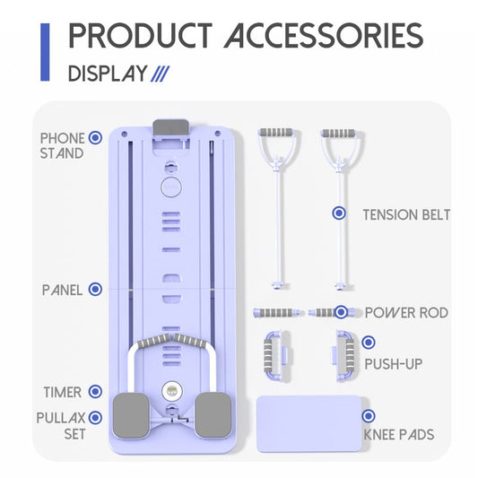 Pilates Board AB Abdominal Wheel Reform Board Men's and Women's Multifunctional Yoga Home Fitness Equipment for Reducing Belly